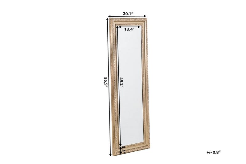 Speil Aurillac 51 cm - Gull - Interiør - Speil - Veggspeil