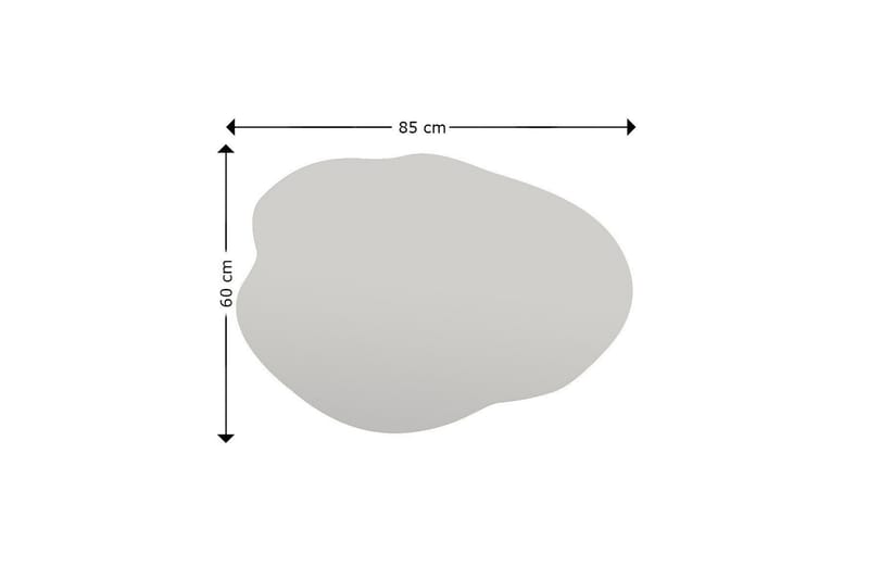 Speil Besso 60 cm Asymmetrisk - Svart - Gangspeil - Veggspeil