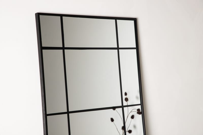 Speil Bitolski 193 x 67 cm - Svart - Gangspeil - Helkroppsspeil - Veggspeil