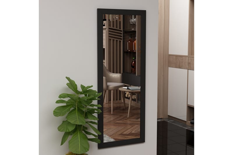 Speil Boos 40 cm Rektangulær - Svart - Gangspeil - Veggspeil