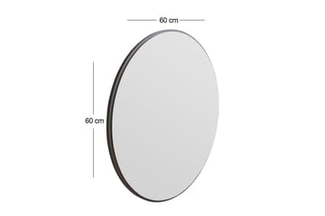 Speil Buhem 60 cm Rund - Svart - Interiør - Speil - Veggspeil