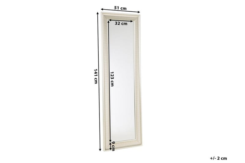 Speil Cassis 50 cm - Sølv - Gangspeil - Helkroppsspeil - Veggspeil