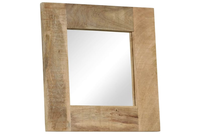 Speil heltre mango 50x50 cm - Beige|Hvit - Gangspeil - Veggspeil