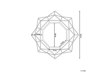 Speil Hillion 50 cm - Gull - Interiør - Speil - Veggspeil