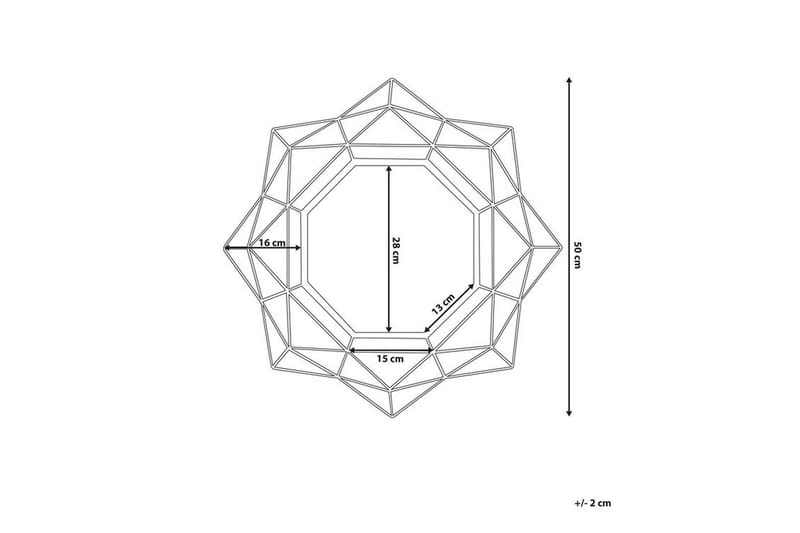 Speil Hillion 50 cm - Gull - Interiør - Speil - Veggspeil