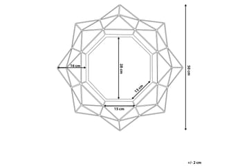 Speil Hillion 50 cm - Gull - Interiør - Speil - Veggspeil