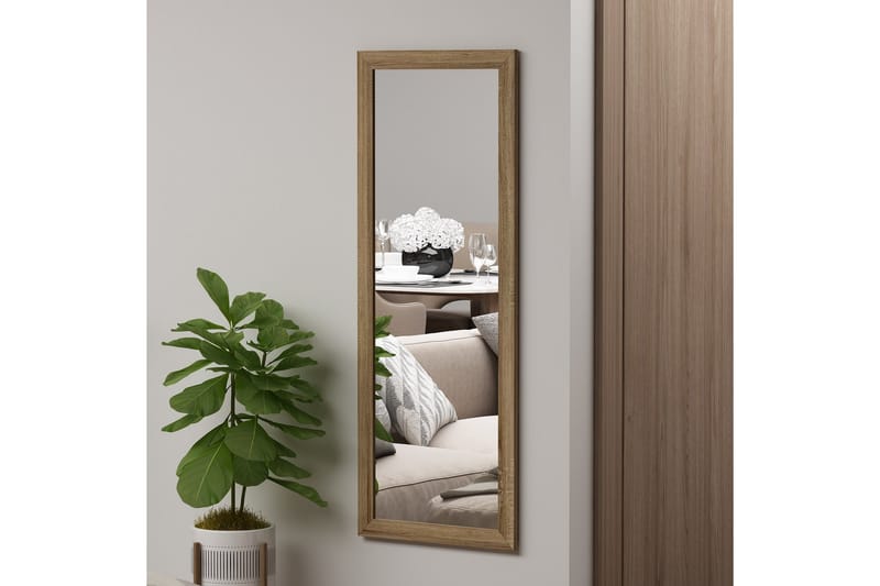 Speil Lipa 40 cm Rektangulær - Tre/Natur - Gangspeil - Veggspeil