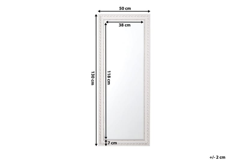 Speil Mauleon 50 cm - Hvit - Gangspeil - Veggspeil