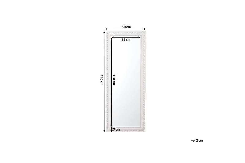 Speil Mauleon 50 cm - Hvit - Gangspeil - Veggspeil