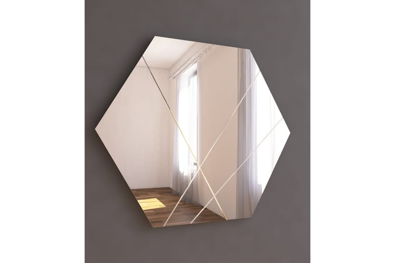 Speil Rubby 70 cm Rektangulær - Hvit - Gangspeil - Veggspeil