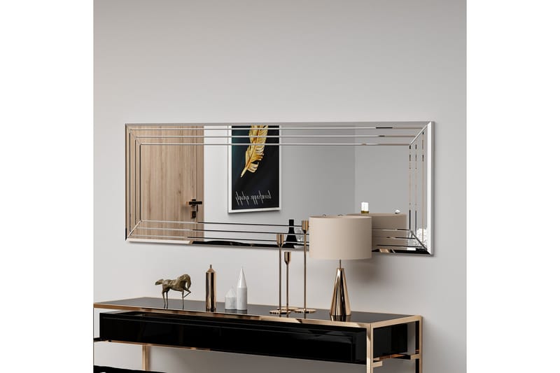 Speil Rupan 40 cm Rektangulær - Hvit - Gangspeil - Veggspeil