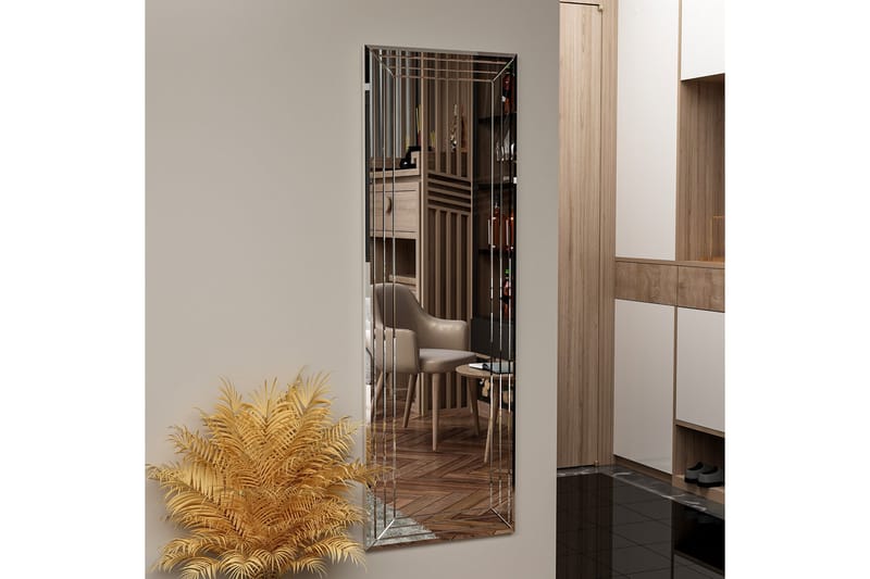 Speil Rupan 40 cm Rektangulær - Hvit - Gangspeil - Veggspeil