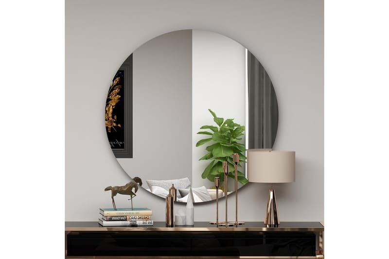 Speil Rusan 70 cm Rektangulær - Svart - Gangspeil - Veggspeil