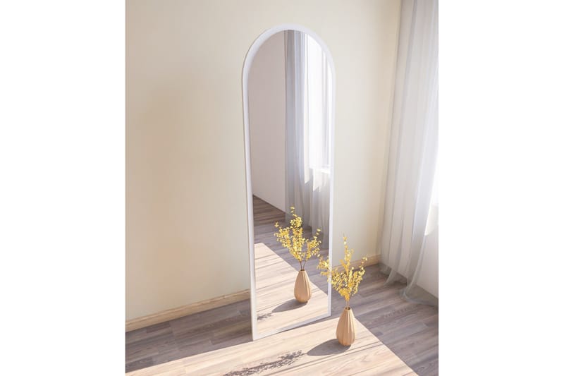 Speil Rusele 50 cm Rektangulær - Hvit - Gangspeil - Helkroppsspeil - Veggspeil