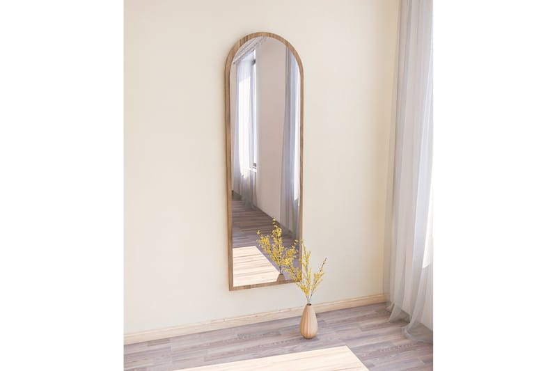 Speil Rusele 50 cm Rektangulær - Valnøtt - Gangspeil - Helkroppsspeil - Veggspeil