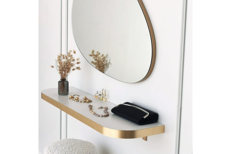 Speil Ruzina 90 cm Rektangulær - Gull - Gangspeil - Veggspeil