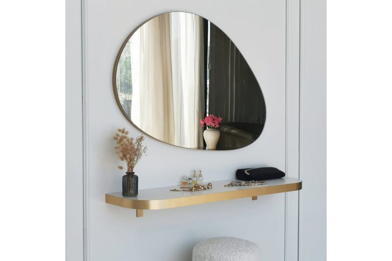 Speil Ruzina 90 cm Rektangulær - Gull - Gangspeil - Veggspeil