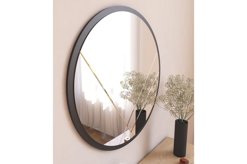 Speil Sada 60 cm Rektangulær - Svart - Gangspeil - Veggspeil