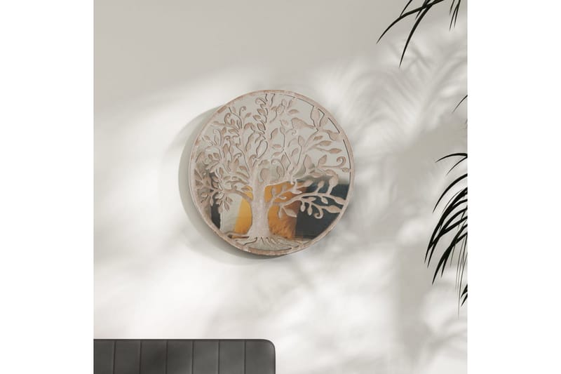 Speil sand 60x2,5 cm for innendørs bruk jern - Krem - Gangspeil - Veggspeil