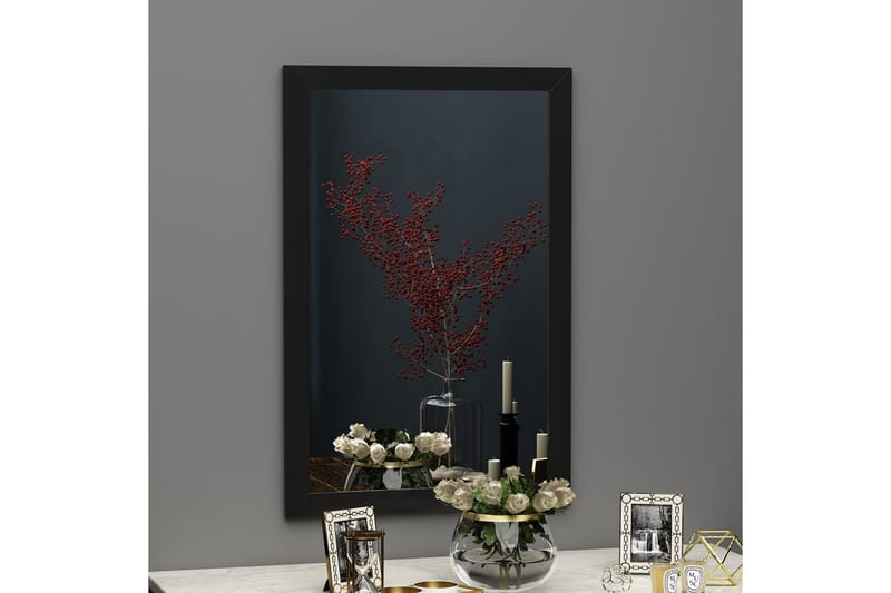 Speil Vanomi 50 cm Rektangulær - Svart - Gangspeil - Veggspeil