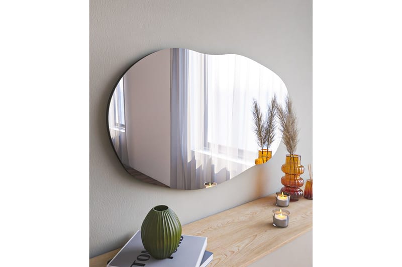 Speil Zeo 52 cm Rektangulær - Svart - Gangspeil - Veggspeil