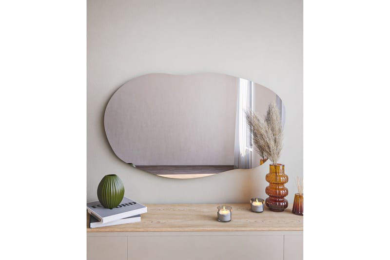 Speil Zeo 52 cm Rektangulær - Svart - Gangspeil - Veggspeil