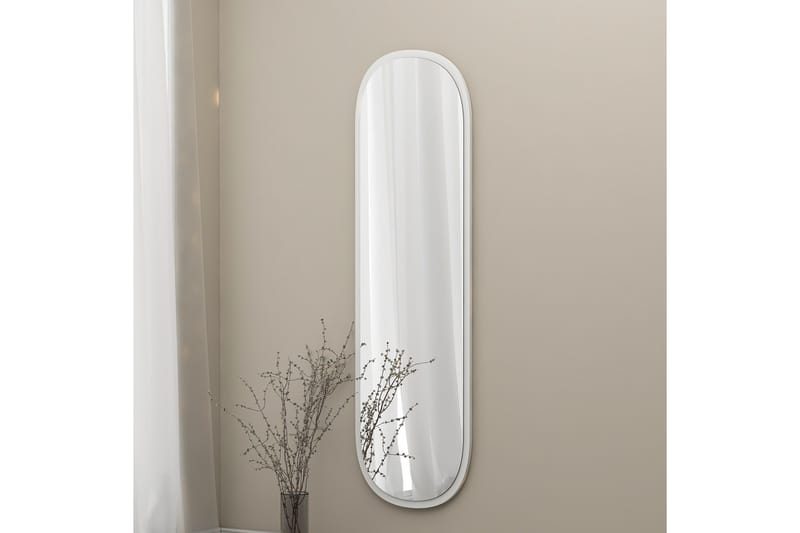 Speil Zeos 40 cm Rektangulær - Hvit - Gangspeil - Veggspeil
