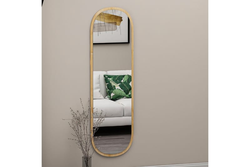 Speil Zeos 40 cm Rektangulær - Tre/Natur - Gangspeil - Veggspeil