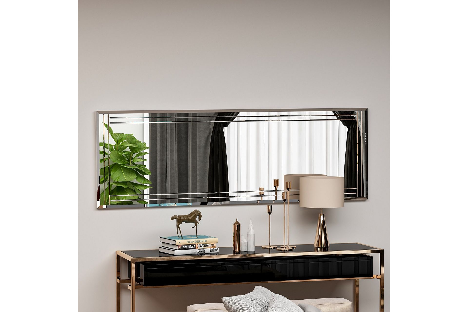 Speil Pauli 40 cm Rektangulær - Hvit - Interiør - Speil - Veggspeil