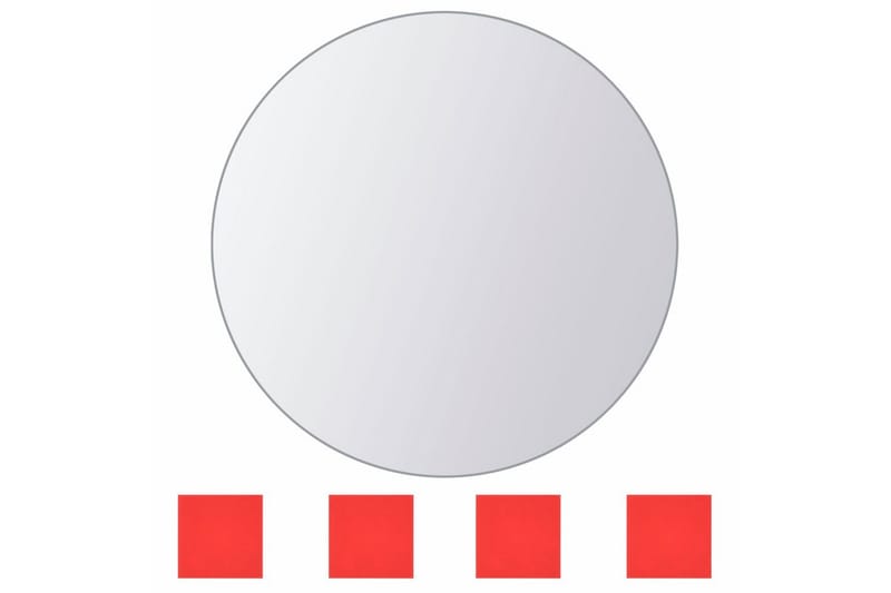 Speilfliser 8 stk flerformet glass - Sølv - Gangspeil - Veggspeil