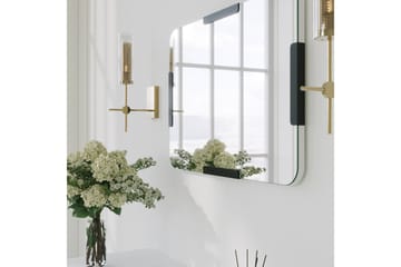 Taharoa Speil 50 cm Rektangulær - Svart - Interiør - Speil - Veggspeil