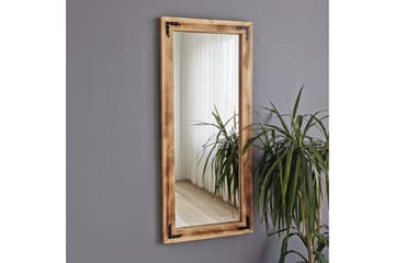 Tajahnae Dekorasjonsspeil 50 cm - Valnøtt - Interiør - Speil - Veggspeil