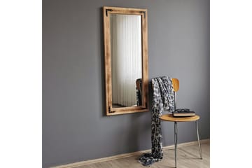 Tajahnae Dekorasjonsspeil 50 cm - Valnøtt - Interiør - Speil - Veggspeil