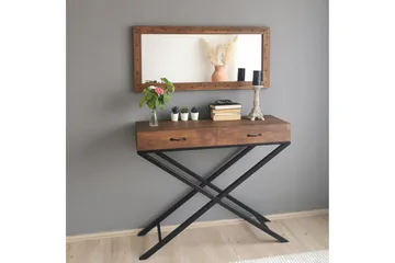 Trekell Dekorasjonsspeil 110 cm - Valnøtt - Interiør - Speil - Veggspeil