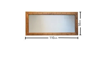 Trekell Dekorasjonsspeil 110 cm - Valnøtt - Interiør - Speil - Veggspeil