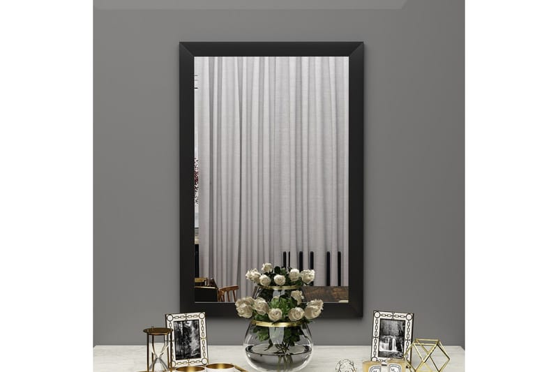 Vanomi Speil 50 cm Rektangulær - Svart - Interiør - Speil - Veggspeil