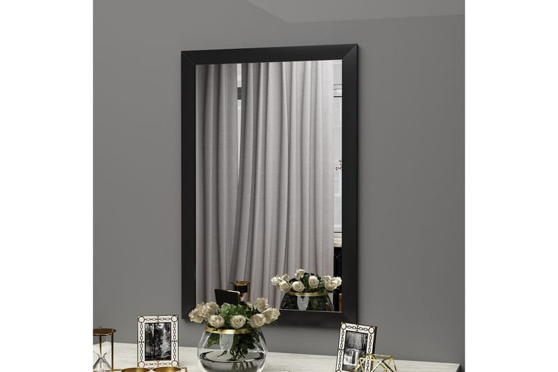 Vanomi Speil 50 cm Rektangulær, Svart