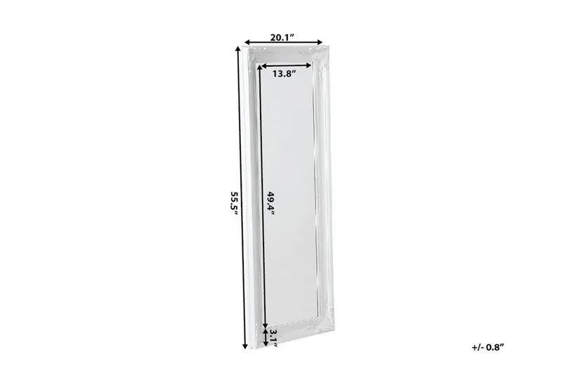 Vars Speil 51 cm - Hvit - Interiør - Speil - Veggspeil