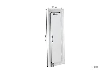 Vars Speil 51 cm - Hvit - Interiør - Speil - Veggspeil