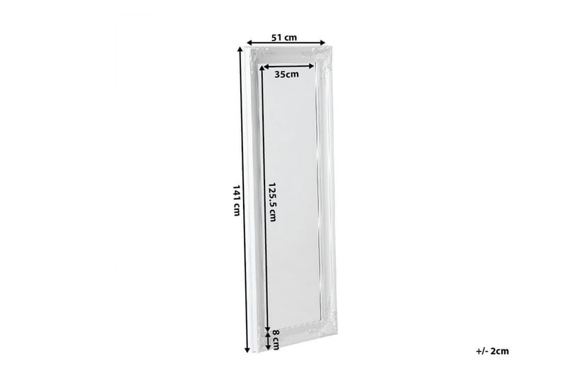 Vars Speil 51 cm - Hvit - Interiør - Speil - Veggspeil