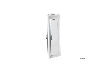 Vars Speil 51 cm - Hvit - Interiør - Speil - Veggspeil