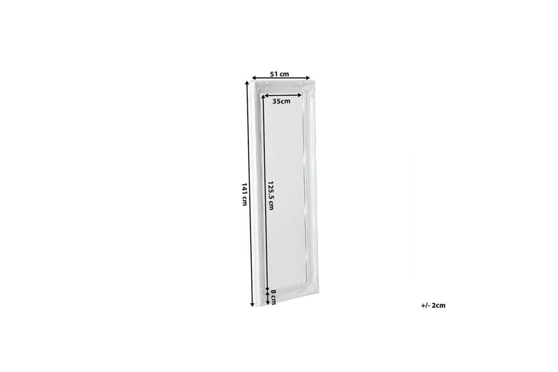 Vars Speil 51 cm - Hvit - Interiør - Speil - Veggspeil