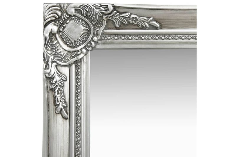 Veggspeil barokkstil 40x40 cm sølv - Gangspeil - Veggspeil