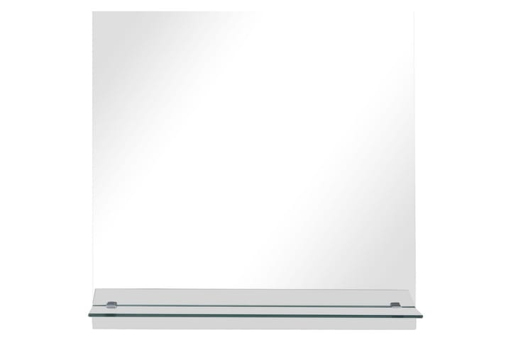 Veggspeil med hylle 30x30 cm herdet glass -   - Gangspeil - Veggspeil