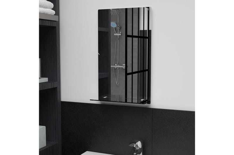 Veggspeil med hylle 30x50 cm herdet glass -   - Gangspeil - Veggspeil