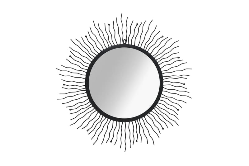 Veggspeil solstråle 80 cm svart - Svart - Gangspeil - Veggspeil