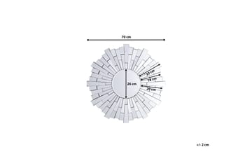 Vire speil 70 cm - Sølv - Interiør - Speil - Veggspeil