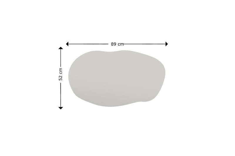 Zeo Speil 52 cm Rektangulær - Svart - Interiør - Speil - Veggspeil