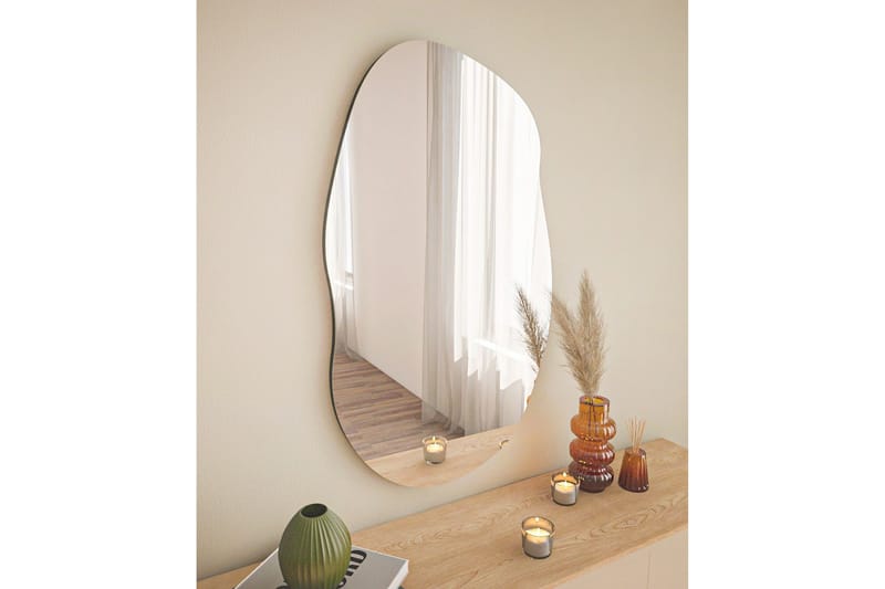 Zeo Speil 52 cm Rektangulær - Svart - Interiør - Speil - Veggspeil