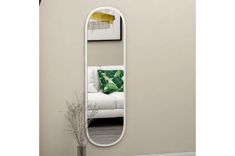 Zeos Speil 40 cm Rektangulær - Hvit - Interiør - Speil - Veggspeil